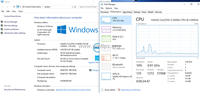 FIX: La CPU no funciona a pleno rendimiento en Windows 10.