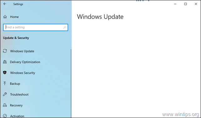 ARREGLAR: Problema de pantalla en blanco de Windows Update en Windows 10. (Solucionado).